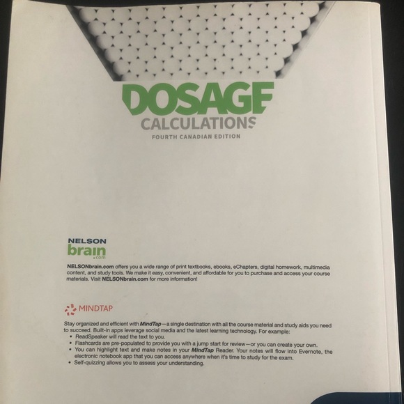 Dosage Calculations 4th Edition - Picture 2 of 4